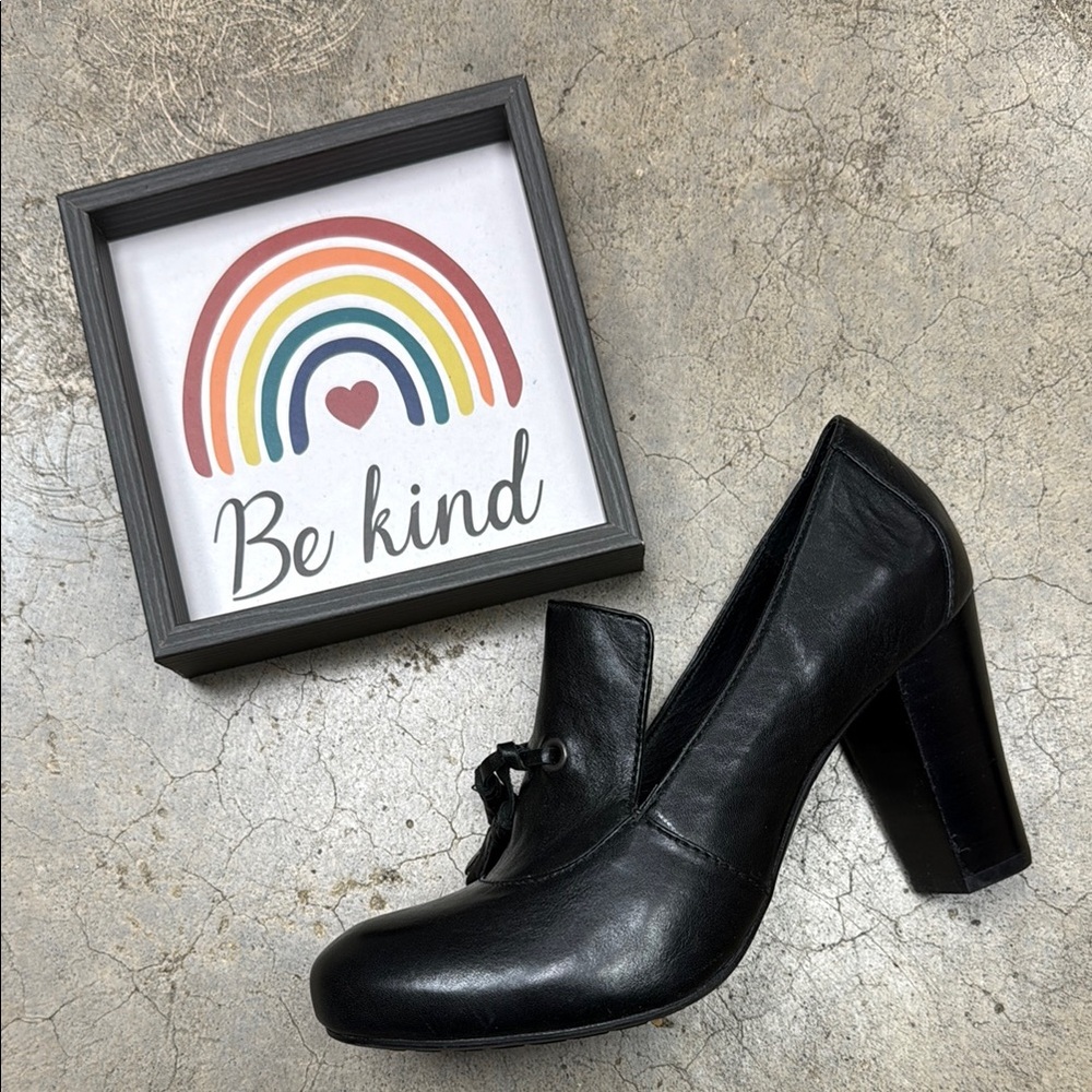 * Born Black Mary Jane Heels with Chunky Heel